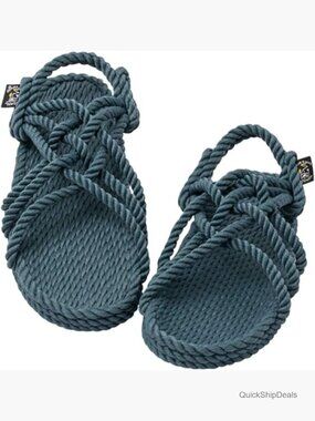 Handmade Unisex Rope Sandals with Adjustable Back Strap JC Style